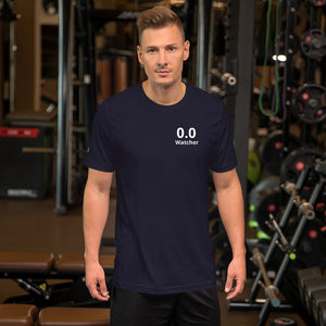 0.0 Proud! Show everyone your commitment to running! Extra logo on right sleeve! Unisex T-Shirt