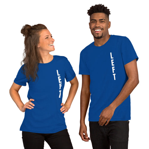 The Left VeroTee.  Soft, comfy, warm and happy to be shared!  Short-Sleeve Unisex T-Shirt