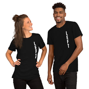 The Left VeroTee.  Soft, comfy, warm and happy to be shared!  Short-Sleeve Unisex T-Shirt