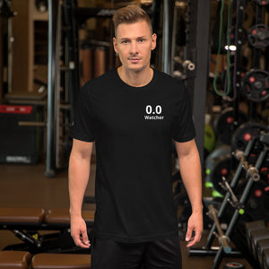 0.0 Proud! Show everyone your commitment to running! Extra logo on right sleeve! Unisex T-Shirt