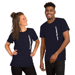 The Left VeroTee.  Soft, comfy, warm and happy to be shared!  Short-Sleeve Unisex T-Shirt