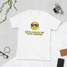 Load image into Gallery viewer, Happy DAY! We all smile in the same language! Except the French ;-) Comfortable, Short-Sleeve Unisex T-Shirt-breaths, moves and lasts! Pick a color! Or 3!